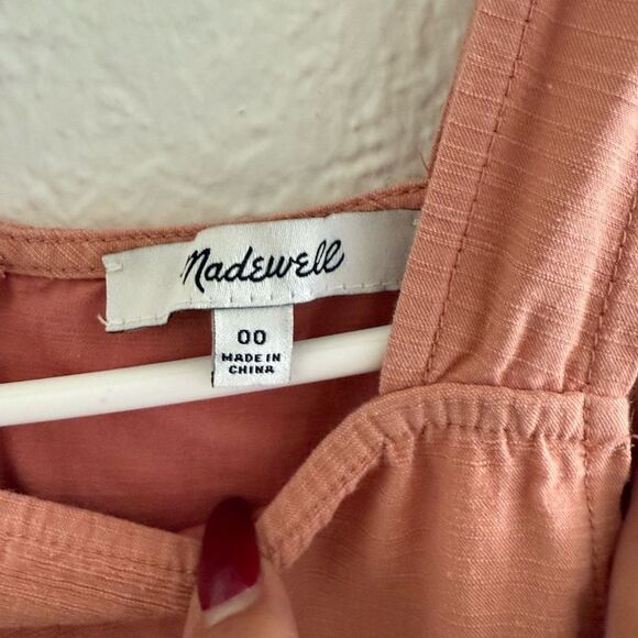 Madewell Peach Sleeveless Maxi Dress - Picture 3 of 8